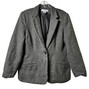 Sag Harbor 100%‎ Wool Blazer Gray 12P  (2622)